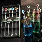 Witches Brew Halloween Glass Stirrers