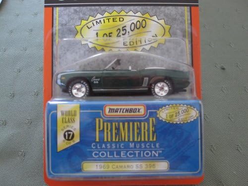 1969 Camaro SS 396 Matchbox Premiere Series 17 Classic Muscle Collection