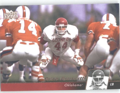 2011 Upper Deck Football Trading Card # 33 Brian Bosworth - Oklahoma Sooners / Seattle Seahawks - NFL Legend in the College Uniform!