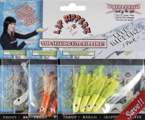 Lip Ripperz Top Litl RipperZ Fishing Bait (Variety Pack), Assorted