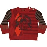 catimini 'urban mini' orange and brown sweater
