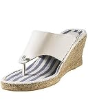 Leather espadrille thong