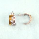 Modern Silver & Gold Vermeil Post Earrings