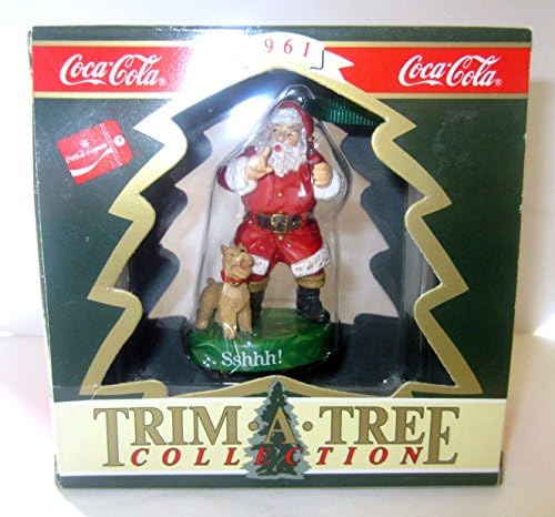 Coca-Cola Sshhh! Santa Christmas Tree Ornament (1992)