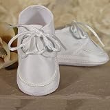Baby Boys Champagne Silk Dupioni Braid Accent Christening Shoes 0-3