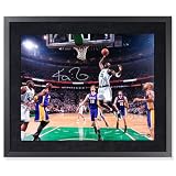 Upper Deck Boston Celtics Kevin Garnett Autographed 08 Finals Fight Framed Photo