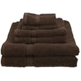 Pike Street 100-Percent Egyptian Cotton 725-Gram 6-Piece Towel Set, Cocoa