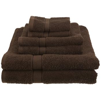 Set A Shopping Price Drop Alert For Pike Street 100-Percent Egyptian Cotton 725-Gram 6-Piece Towel Set, Cocoa
