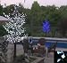 8.5' Pre-Lit LED Outdoor Christmas Tree Decoration - Frosted White Flower Lights