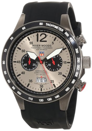 River Woods Men's RWC 1 M SD TI SCB  Chronograph Black Watch