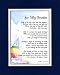 A Gift For A Brother. Touching 8x10 Poem, Double-matted In Navy/White And Enhanced With Watercolor Graphics.