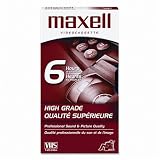 Maxell® Premium Grade VHS Videotape Cassette, Six Hours