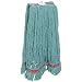 Rubbermaid Commercial FGA21206 Web Foot Shrinkless Wet Mop, Medium, 1" Green Headband, Green