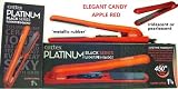 Cortex Black Series Platinum 450F Candy Apple (Red) Ceramic Ionic Tourmaline Hair Straightener / Flat Iron Universal Voltage