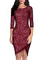 Polyester/Spandex Above the Knee Floral Print Houndstooth Print Lace Illusion Scoop Neck  Dress