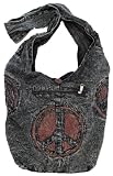 Peace Purse Handbag Stonewashed Sling Style