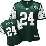 Darrelle Revis Green Reebok Replica New York Jets Women's Jersey - XX-Large