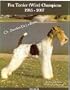 Fox Terrier (Wire) Champions, 1985-2007