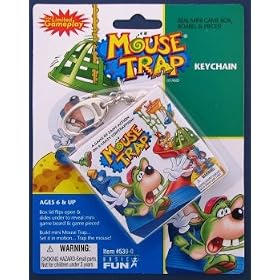 Perfection Real Mini Game Box  Board  and Pieces Keychain by Basic Fun