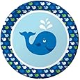 Creative Converting Ocean Preppy Boy Round Dinner Plates, 8-Count
