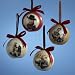 70MM JOHN WAYNE DECOUPAGE BALL ORNAMENT, SET OF 4 ASSORTED - Christmas Ornament