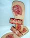 Red Kundan Leather Gandhi Slippers