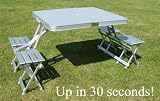 Light Weight Aluminium Picnic Table and Stools