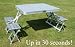 Outdoor Living : Light Weight Aluminium Picnic Table and Stools