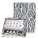 FINTIE ® (Brown/Black) 360 Degrees Rotating Smart Cover PU Leather Case w/ Free Stylus for the new iPad/ iPad 3