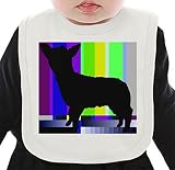 No TV Signal Lamb ネクタイを有する有機ビブ Medium