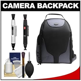 Bower Pro Digital SLR Photography BackPack + Accessory Kit for Canon EOS 7D, 5D Mark II III, 60D, Rebel T3, T3i, Nikon D3100, D3200, D5100, D7000, D800, A35, A55, A57, A65, A77 Digital SLR Cameras