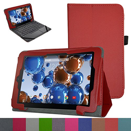 RCA 10 Viking Pro / Cambio W101 Case,Mama Mouth PU Leather Folio 2-folding Stand Cover with Stylus Holder for 10.1