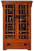Crftsmn Bookcase W / glass Doors 4 shelf Dark Oak