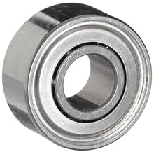 Dynaroll Precision Miniature Ball Bearing, ABEC-5, Double Shielded, Stainless Steel