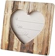 Kate Aspen "Rustic Romance" Faux Wood Heart Place Card Holder/Photo Frame