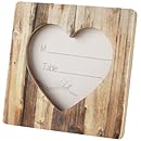 Kate Aspen "Rustic Romance" Faux Wood Heart Place Card Holder/Photo Frame