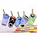 Yshare® 5 Pairs Boys 6-24 Month Cartoon Baby Toddler Anti Slip Skid Low Cut Boat Socks + Gift Bangle , No Show Newborn Socks