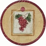 Vineyard Grapes 7 Paper Dessert Plates (8 count)