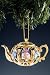 Kitchen & Housewares : KG & C 0134M Teapot Gold Plated With Color Crystal Ornament