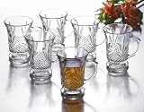 TALL CRYSTAL TEA CUPS - SET OF 6 TALL CRYSTAL TEA CUPS