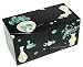 Silver J Wooden jewellery box with drawers, mother of pearl gifts, porcelain