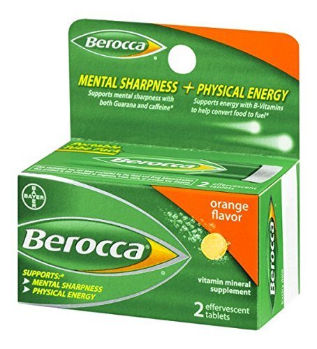 Berocca Vitamin Mineral Supplement Orange Flavor - 2 CT
