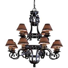 Minka Lavery Mission Inn 918-08 Large 12-LT 720w (43H x 40W) Chandelier Lighting in... by Minka