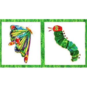 44-Wide-The-Very-Hungry-Caterpillar-Panel-Butterfly-White-Multi-Fabric-By-The-Panel