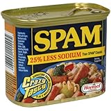 SPAM 25% Less Sodium, 12-Ounce Cans (Pack of 6)