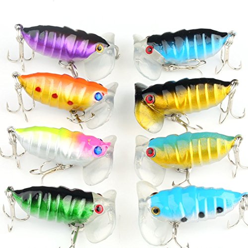 Meidus Top Water Insects Lure Fishing Bait Bass Crank Bait Hooks
