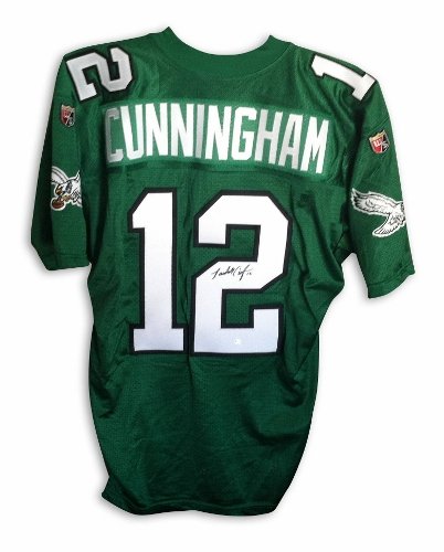 Randall Cunningham Philadelphia Eagles Autographed Green Wilson Authentic Jersey
