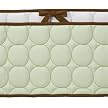 Bacati Quilted Bumper Pad - Green/Chocolate