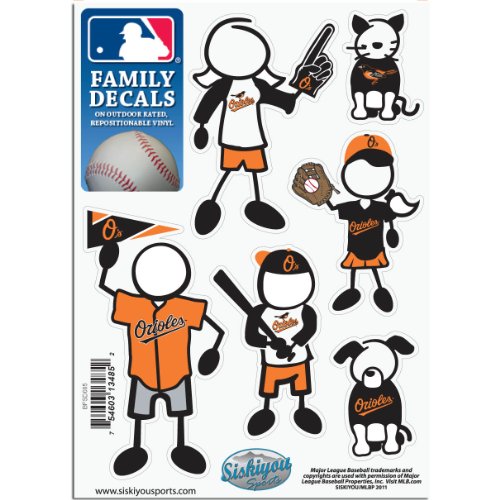 MLB Baltimore Orioles Small Family Decal Set