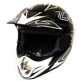 New Motocross ATV Dirt Bike MX Adult Racing Speedy Helmet Black